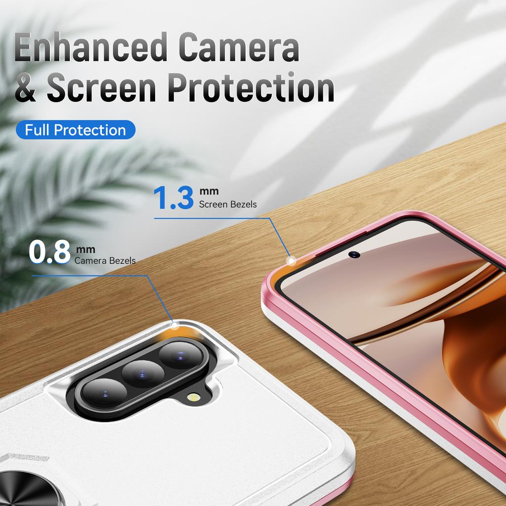 Für Samsung Galaxy A36 5G Hülle Militärische Schutzklasse Ring-Ständer PC+TPU Handyhülle