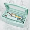 1pcs Nail Tool Sterilizer Tray, White Disinfection Box For Steel Metal Nipper, Tweezers Equipment Cleaner Plastic Clean Steriliz