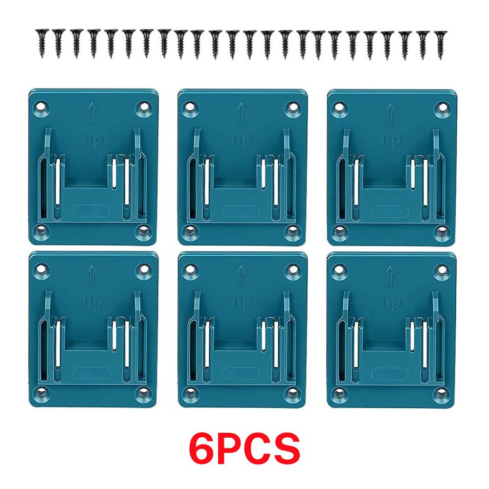 6 SZT. Uchwyt ścienny na maszynę, Stojak do przechowywania, Uchwyt na narzędzie elektryczne, Wspornik mocujący, Uchwyt na narzędzia, Stacja dokująca do bazy narzędzi Makita/Bosch