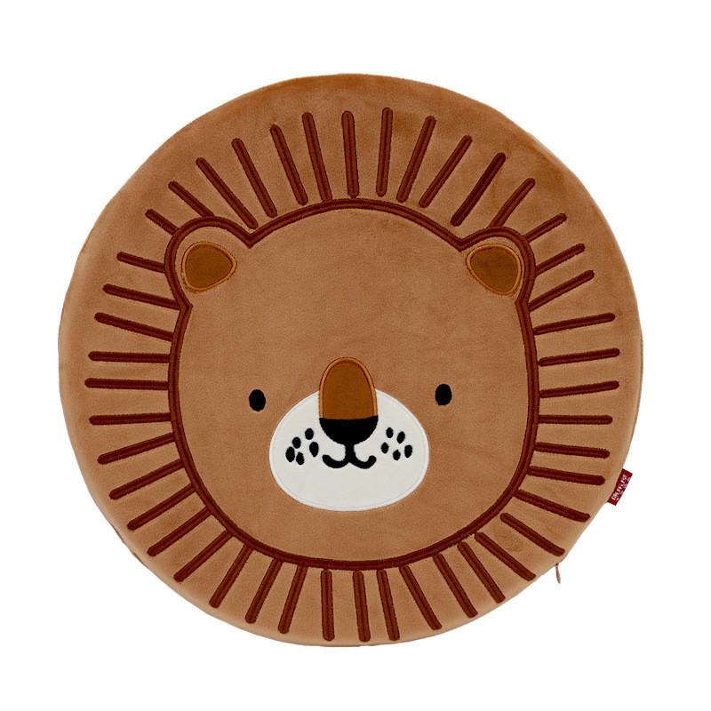 

Cartoon Lion Memory Foam Seat Cushion With Non Slip Design For Living Room And Office коричневый