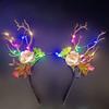 1PC Hair Band Glowing Headwear Hair Accessories Elk Pulp Antlers Party Prop Christmas Headband LED Light