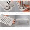 Desktop Double-Layer Storage Shelf Adjustable Stackable PP Organizer Rack Suitable for Office Living Room Bedroom Kitchen Spice