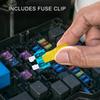 100PCS Car Fuses 2A 3A 5A 7.5A 10A 15A 20A 25A 30A 35A Amp with Box Clip Replacement for Xr Screen Lcd Screen Compatible with Xs with Xs Faulty