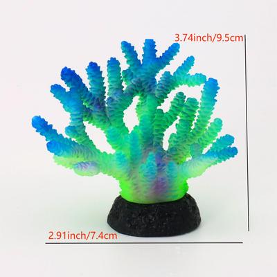 1 ks Dekorace do akvária Rostliny Fluorescenční Parohový Útes Dekorace Svítící Dekorace do Akvária Betta