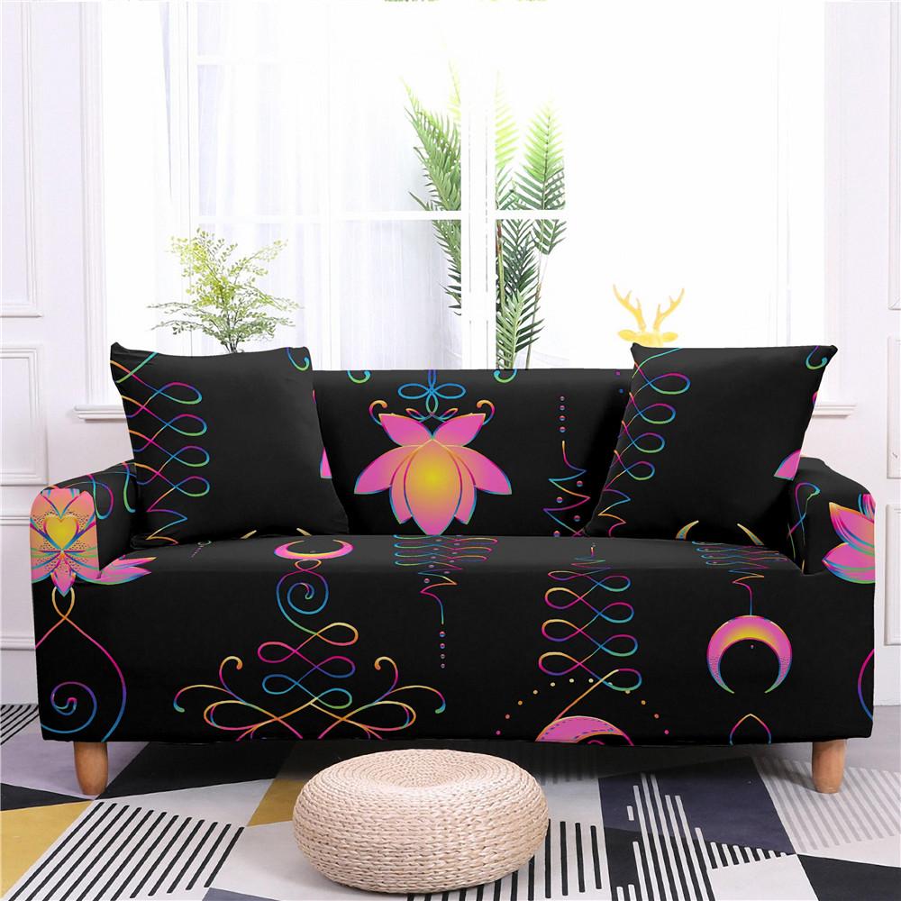 

Этнический набор чехлов для дивана, эластичные чехлы для диванов, чехлы для диванов для гостиной, секционный угловой диван, богемное полотенце, 1/2/3/4-местное