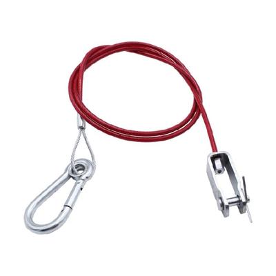 Trailer Safety Rope with U Shaped Clip and Carabiner Ensure Safe Towing Journey