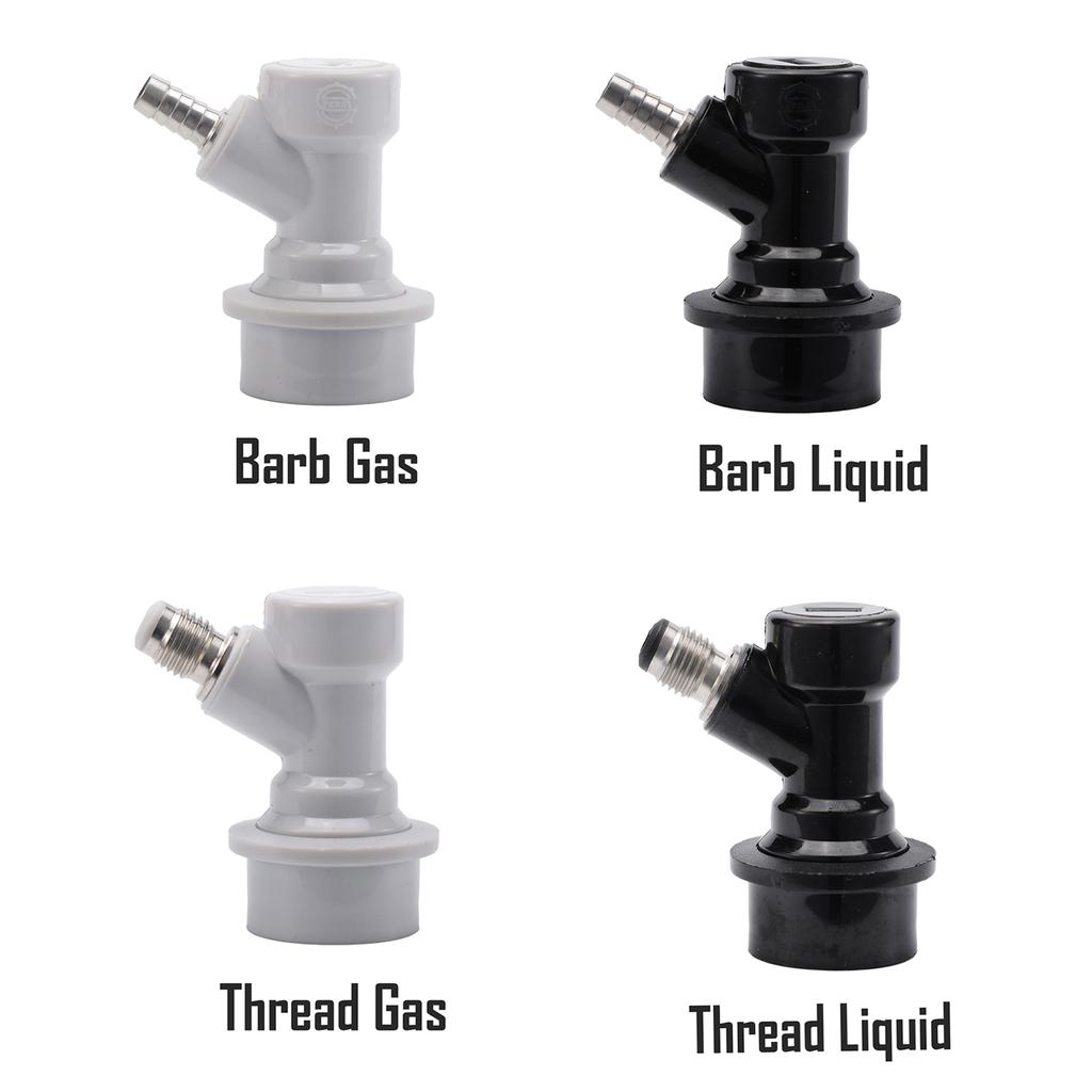Homebrew Ball Lock Disconnect Beer Keg Connector Dispenser 1/4" Barb 1/4"MFL Beer Gas Beer Keg Parts