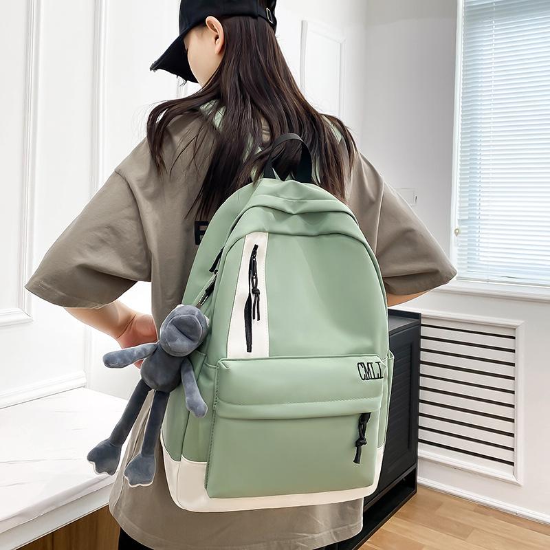 

Новая Мода Простой Повседневный Школьный Рюкзак для Студентов Старших Классов Женский На Плечи зелёный