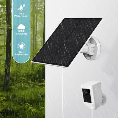 Solar Panel for Ring Camera Waterproof 5W Solar Panel Charger with 13-foot Cable for Ring Spotlight Cam/Plus/Pro Battery for Stick Up Cam/Pro Battery