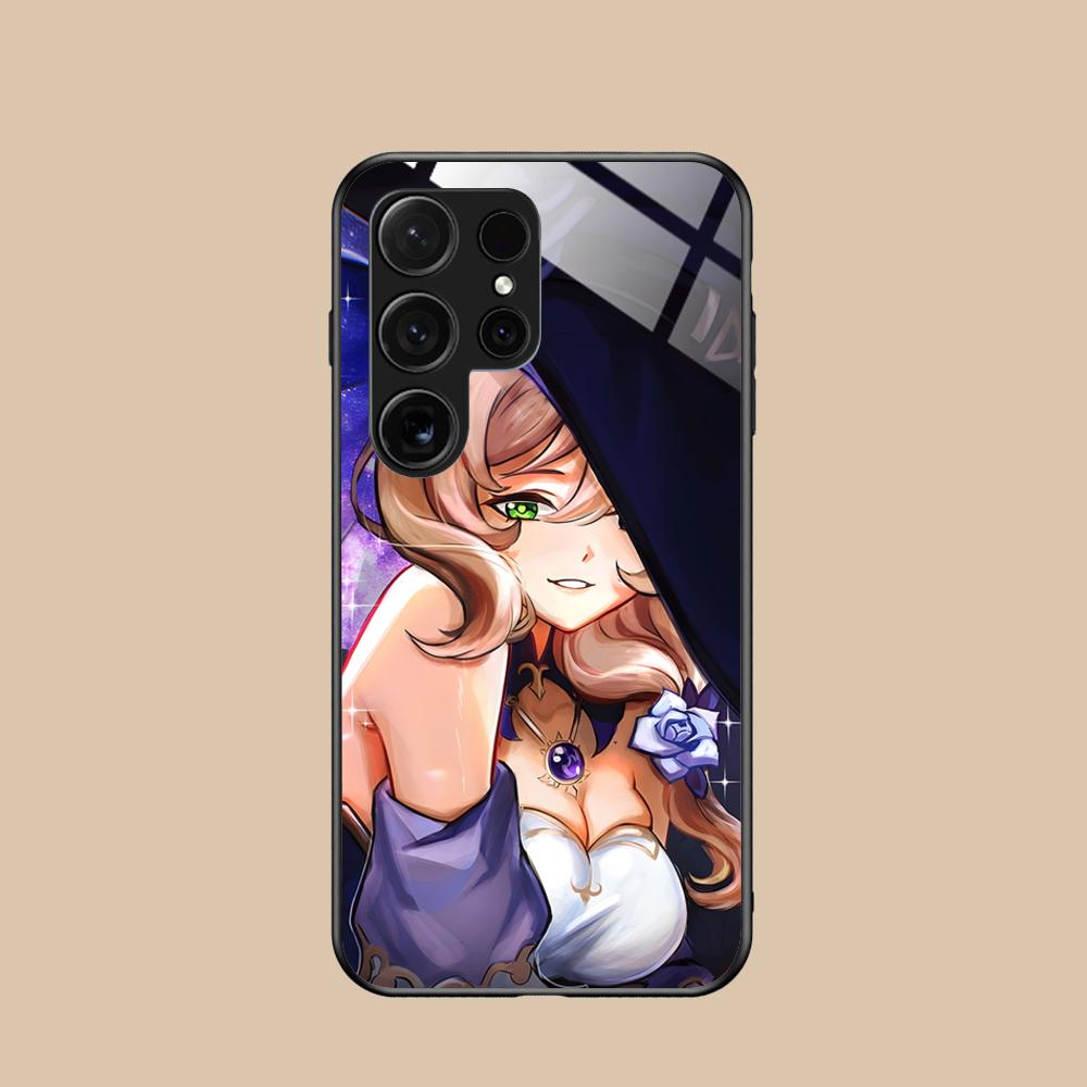 Spiel GI Lisa Handyhülle für Samsung Galaxy S26 S25 S24 S23 S22 S21 S20 Note20 Plus FE Ultra Glas Bunte Hülle Hübsch