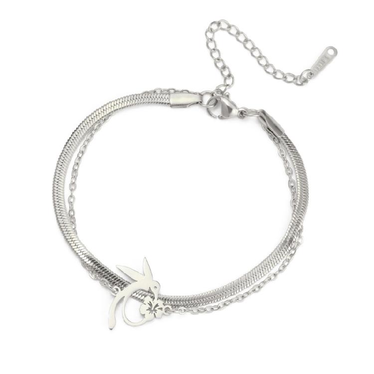 Sophisticated Hummingbird Charm Bracelet Adjustable Chain Handchain Women Fashion Wristband Bohemian Style Accessories