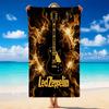 Пляжное полотенце из микрофибры с принтом Led Zeppelin Песок?Прочное Легкое Полотенце для Плавания, Уличных Путешествий