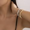 European-American Style Irregular Alloy Bracelet-Ring Combo