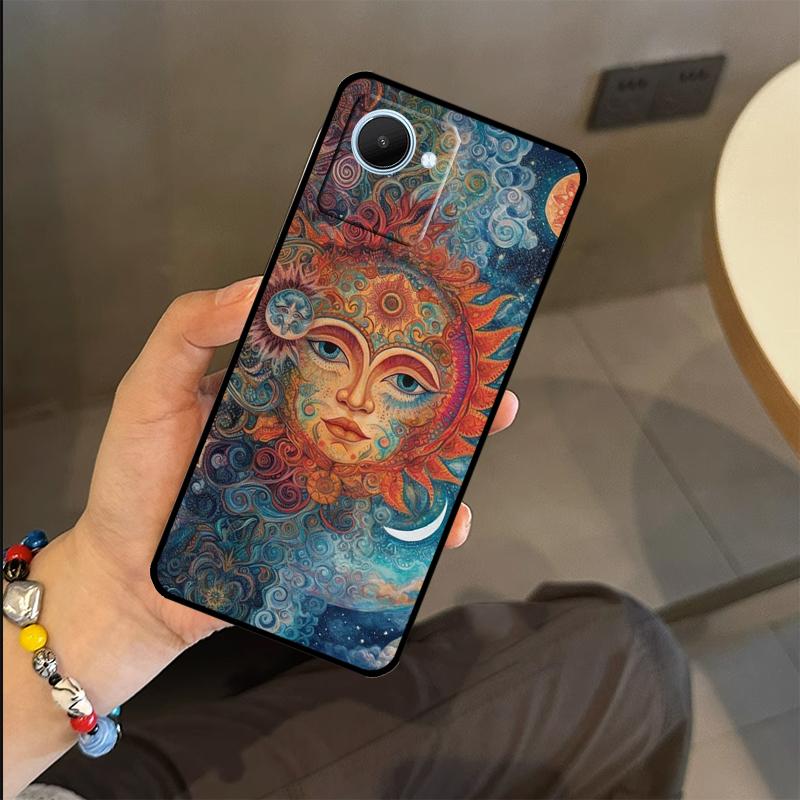 

Sun Moon Aesthetic Case For Realme C53 C55 C51 C25 C63 C61 C65 C67 C71 C75 GT6 GT7 Pro 11 12 13 14 15 Pro Plus Realme C35