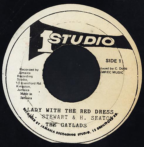 

7inch Record GAYLADS LESTER STERLING Lady With The Red Dress Drifting NONE Studio One Jamaica Reggae Ska Dub Used