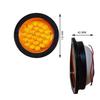 4" Round LED Trailer Tail Light 12/24 LED Amber Turn Signal / Park / Stop / Brake / Side Marker Light for Truck, RV, UTE, UTV, Trailer 24V