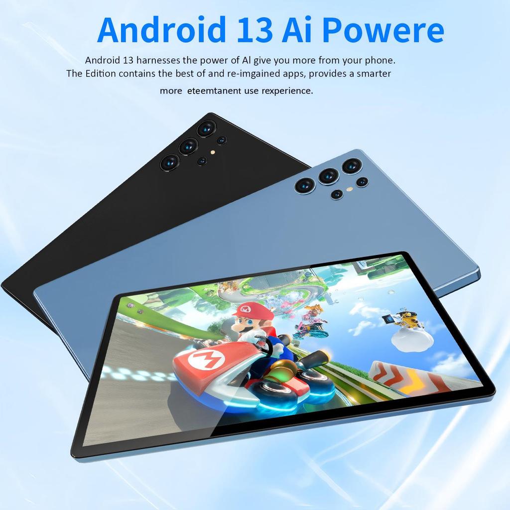 New Upgraded Pad 10.1 Inch Android Tablet HD Display Octa Core 4GB RAM 64GB ROM Dual Phone Call WiFi Google Play Tablet PC