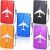 Aluminum Luggage Tag Anti-theft Steel Ring Durable ID Marker for Travel Suitcase Duffel Bag Backpack