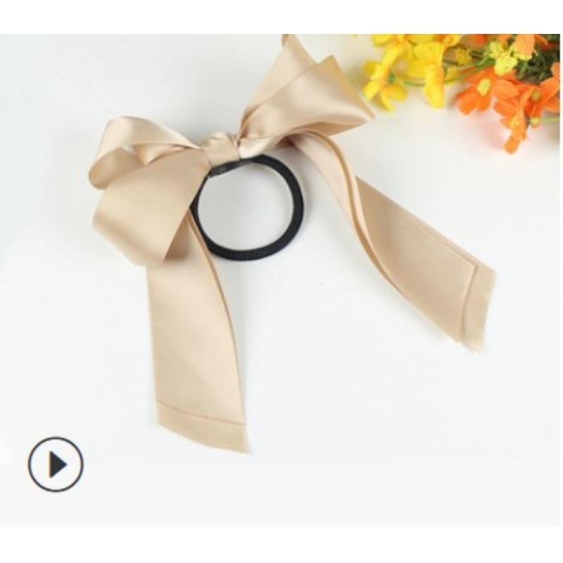 Nová korejská mašle Elastické gumičky do vlasů Černá Bílá Jednoduché spony do vlasů Ženy Elegantní Barretty Pokrývky hlavy Dívčí Vlasové doplňky