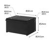 Yamazaki Jitsugyo Bread Case Black W40 X X H24cm Tower Bread Case 27L Large Capacity 4353 (Yamazaki) [Completed Product] Approx. D34.5