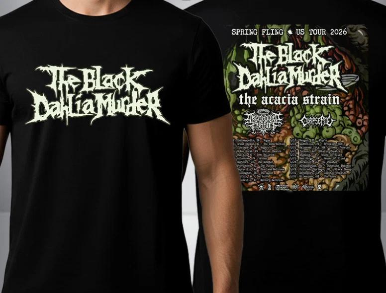The Black Dahlia Murder Spring Fling US Tour 2026 Schedule Tour Unisex T Shirt XL