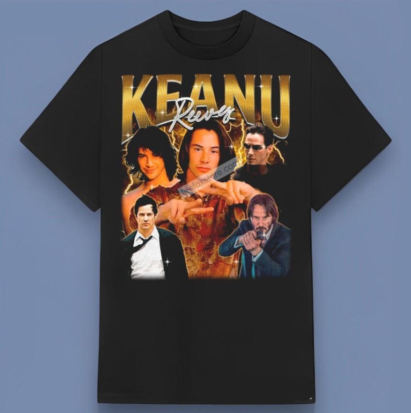Keanu Reeves Film Star Bootleg T-Shirt Gift for Friends All Size S-4XL S