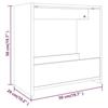 VidaXL Table d'appoint Chêne fumé 50x26x50 cm Bois d'ingénierie 826629