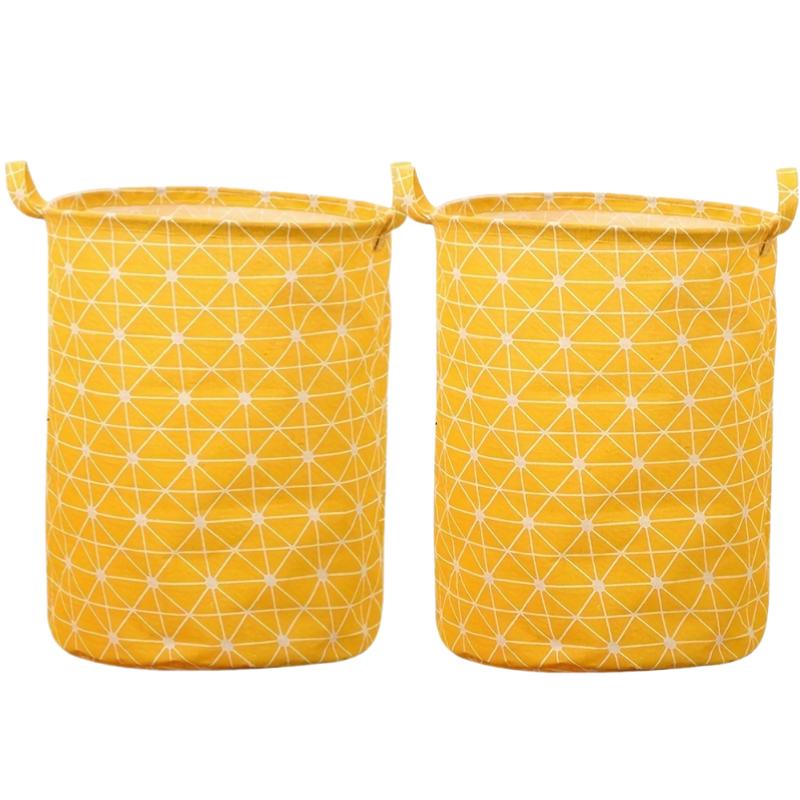 Foldable Fabric Laundry Basket Clothes Hamper Storage Bin for Home Toy Organizer
