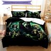3pcs Halloween horror Bedding Set Duvet Cover Closure Includes 1 Duvet Cover & 2 Pillowcases, Soft and Comfortable for All Seasons.