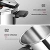 Denifei 304 Stainless Steel High-Pressure Cooker, Gas & Induction-Compatible, Thickened & Explosion-Proof.
