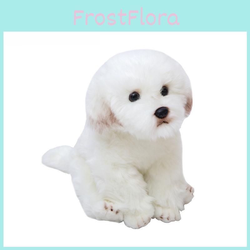 Dog Maltese Plush Toy Animal Stuffed Doll Home Bedroom Decoration Kids Gift