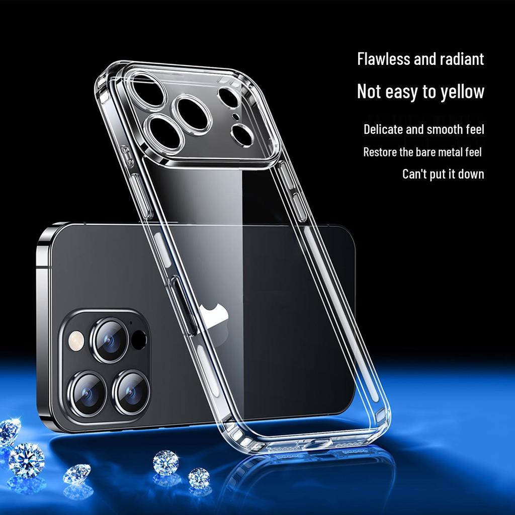 Apple iPhone 17 Case with Built-in Airbag, Drop-proof, Anti-slip, Soft, Transparent; Compatible with iPhone 13, 15 Pro, and 16.
