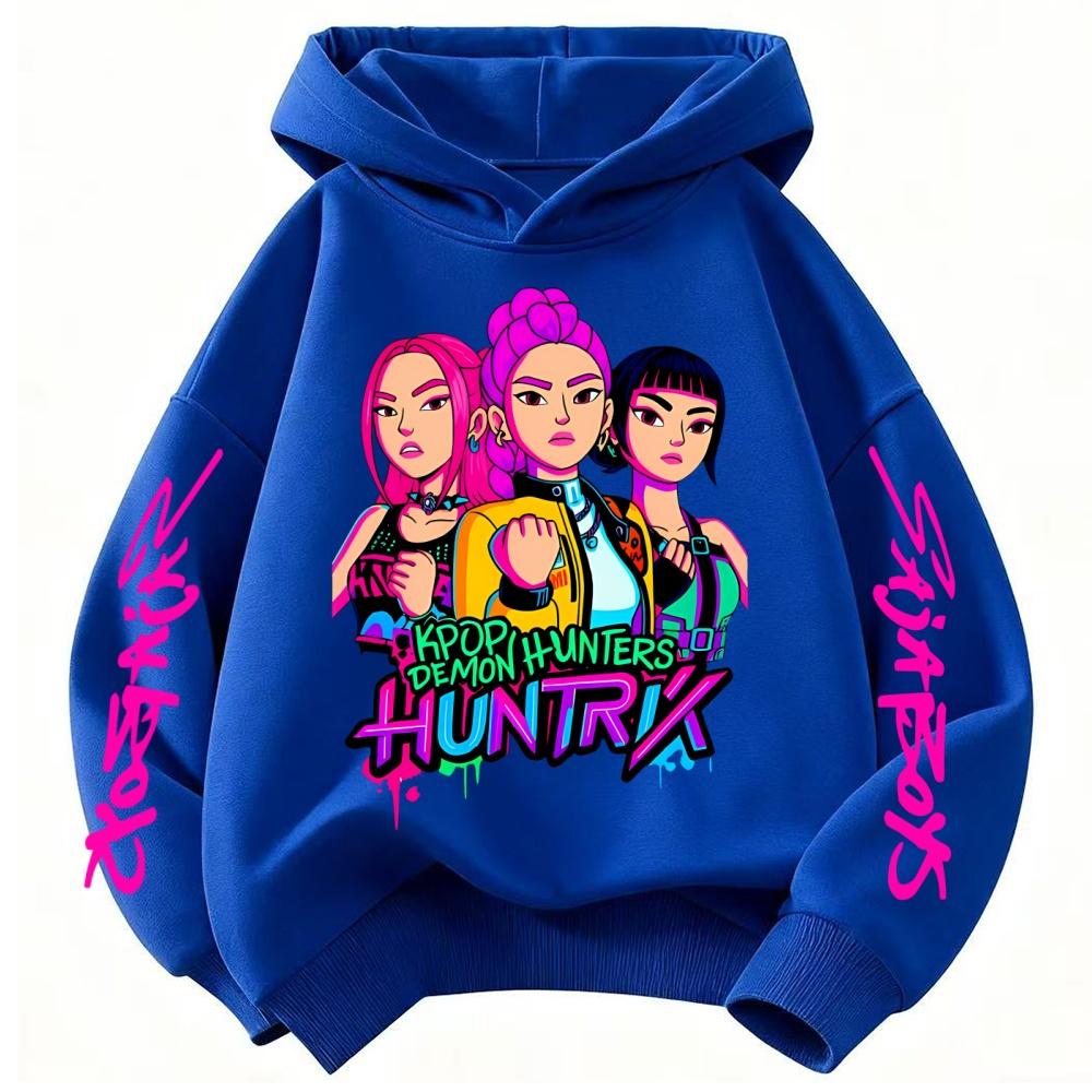 The Perfect Gift! Amazing K-POP Demon Hunters Kids Hoodie. Soft Cozy  Featured with Cool Cartoons for Boys and Girls.