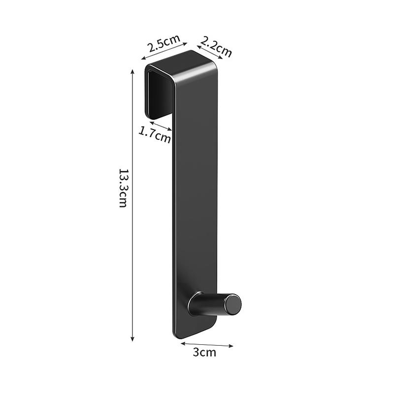 

1/3PCS Bathroom Shower Door Back Hook Plastic Over Glass Door Shower Towel Rack S-Shape Bathroom Bathrobe Hanger Holder Hooks