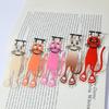 Colorful Cat Acrylic Bookmark with Hanging Design