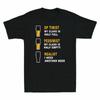 Optimist Pessimist Realist Beer Unisex's T Shirt Funny Father Gift Beer Lover Tee