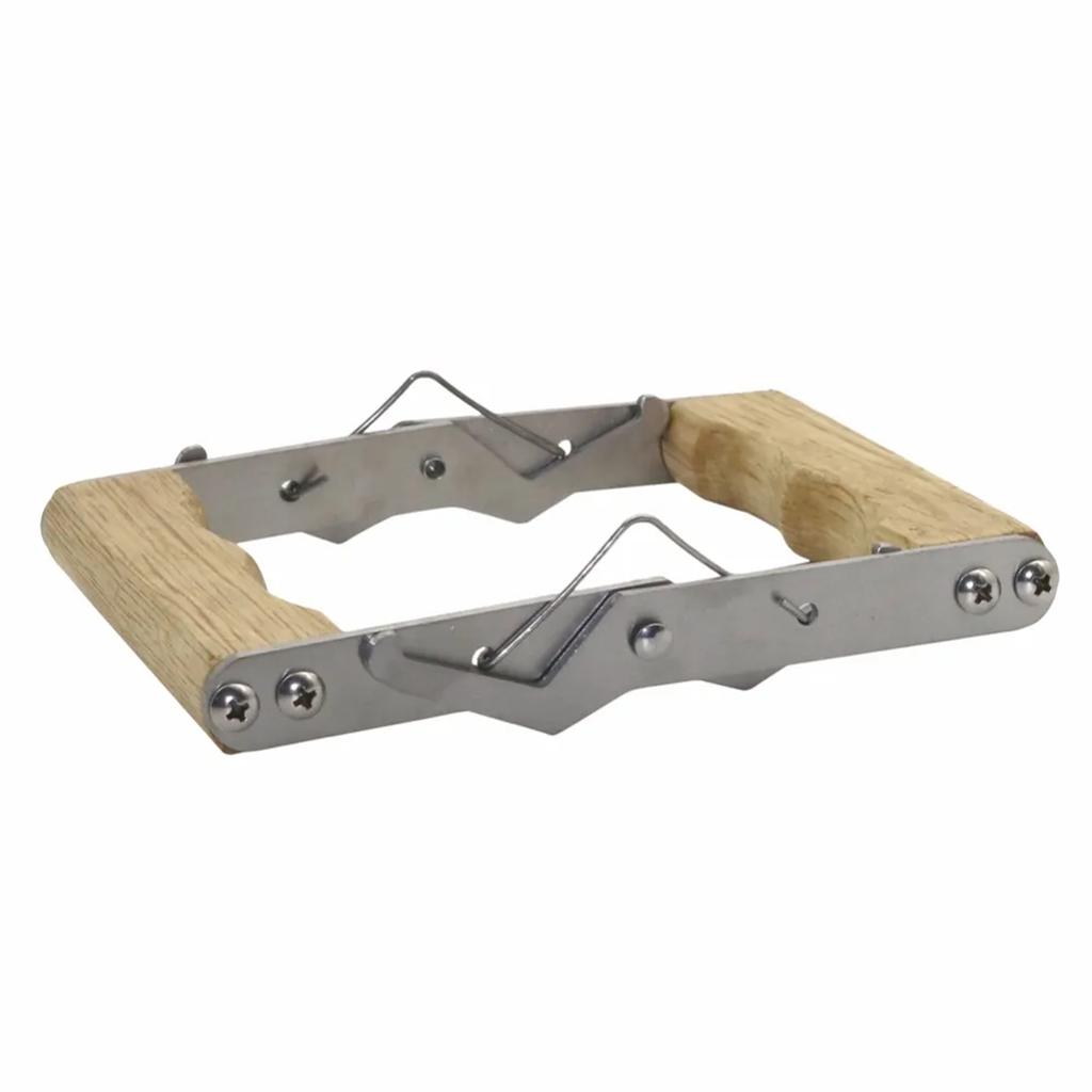 Bee Gear Hive Frame Clamp Stainless Steel Honeycomb Clip Wooden Handle Beekeeping Supplies Nest Box Jig Beehive Accessories 1Pc
