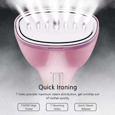 1500W Portable Handheld Garment Steamer Clothes Steamer 3 Steam Modes with 350ML Large Detachable