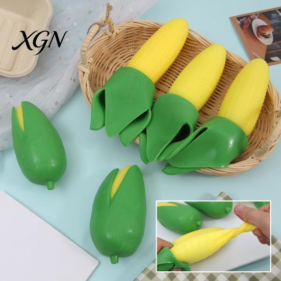 Fruit Sensory Toy Simulation Peeled Banana Squeeze Stretchy Slow Rebound Corn Fidget Portable Simulated Vegetable TPR Stress Ball