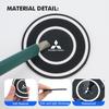 2Pcs Car Coaster Silicone Mug Drinking Mug Non-Slip Pad Interior Accessories For Mitsubishi Outlander Lancer Eclipse Mirage