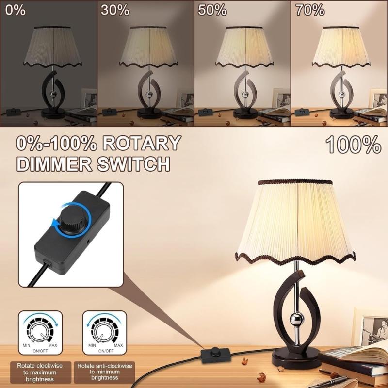 Einstellbare Dimmer-Schalter Dimmer-Lichtschalter für dimmbare Glühbirnen Kompatibilität