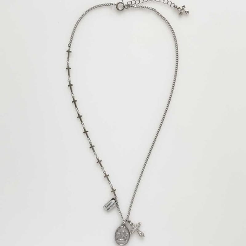 August Harmony Angel Necklace (Silver/surgical Steel)
