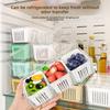 3-layer Fresh-keeping Box, Container for Draining and Storing Scallions, Ginger and Garlic, Kitchen with Lid, Fresh-keeping Box