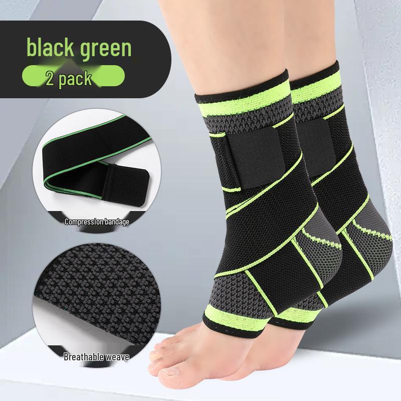 Men's Ankle & Wrist Support Sleeve for Sports: Anti-Sprain Joint Protection Gear for Football & Badminton