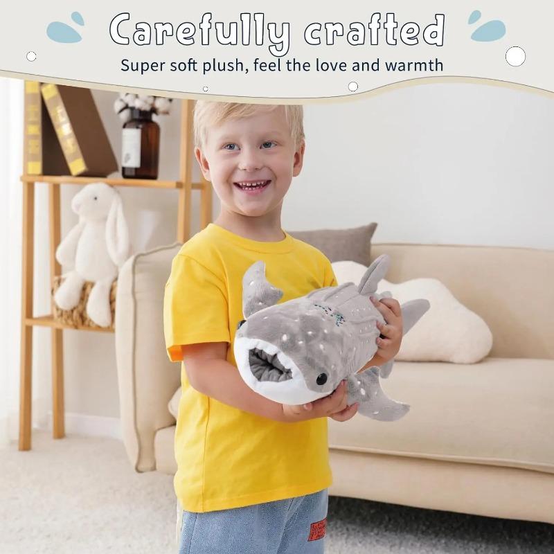 55cm Big Size Whale Shark Stuffed Animal Toy Whale Plush Kids Pillow Grey Shark Plush Toy Pillow Whale Shark Stuffed Animal