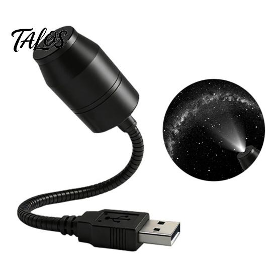 Portable Star Projector USB Ambient Light with 360° Adjustable Hose, LED Night Starry for Car Bedroom Office, Romantic Sky Atmosphere Lamp Projection