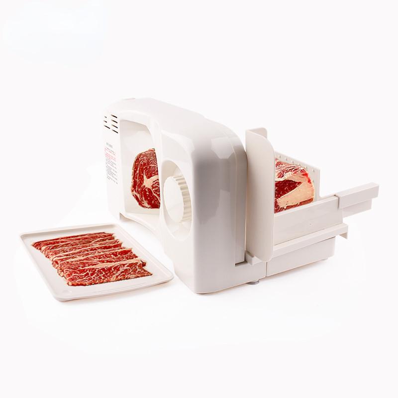 Haushalts-Elektro-Fleischschneider Automatischer Gefrorenes Rindfleisch Lammfleisch Schneider Faltbare Gemüse Obst Block Schneidemaschine