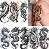 1 Sheet Fashion Dragon Temporary Tattoos For Men Adults Women Forearm Arm Leg Waist Tattoo Sleeve Sticker Disposable Decoration