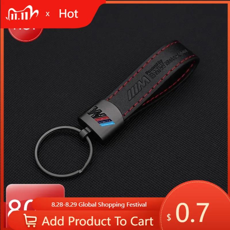 Autocollant de Voiture Chaud 2025 Cuir Métal Logo de Voiture Porte-clés Porte-clés Pour BMW E46 E90 E39 E60 E36 E30 E61 E91 E92 E87 F10 F20 F30 X5 E7