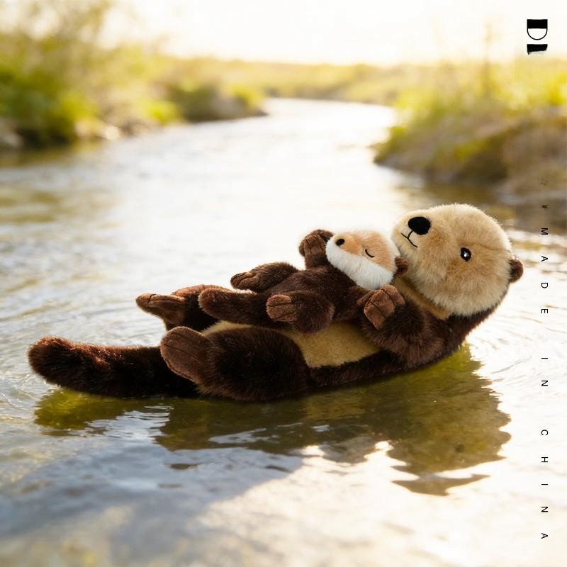 Cartoon Otter Plush Toy With Soft Cotton Filling For Kids And Collectors